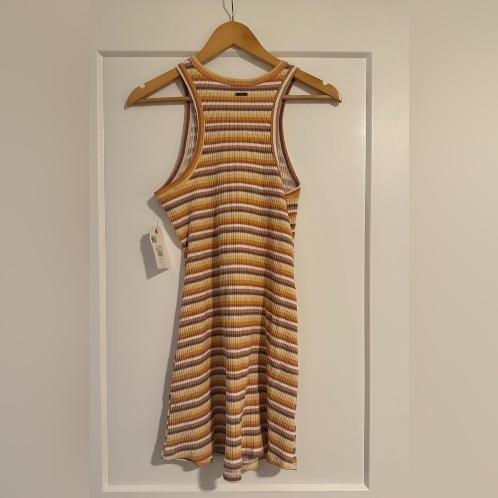 NWT Billabong Tomboy Mini Dress 90’s vibe Halter Bodycon Dress Size L/12 - Picture 3 of 6